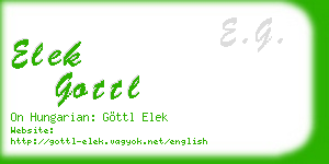 elek gottl business card